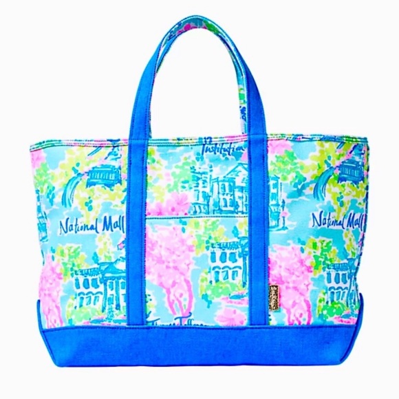 Lilly Pulitzer Lilly loves DC Mercato tote - Picture 1 of 13